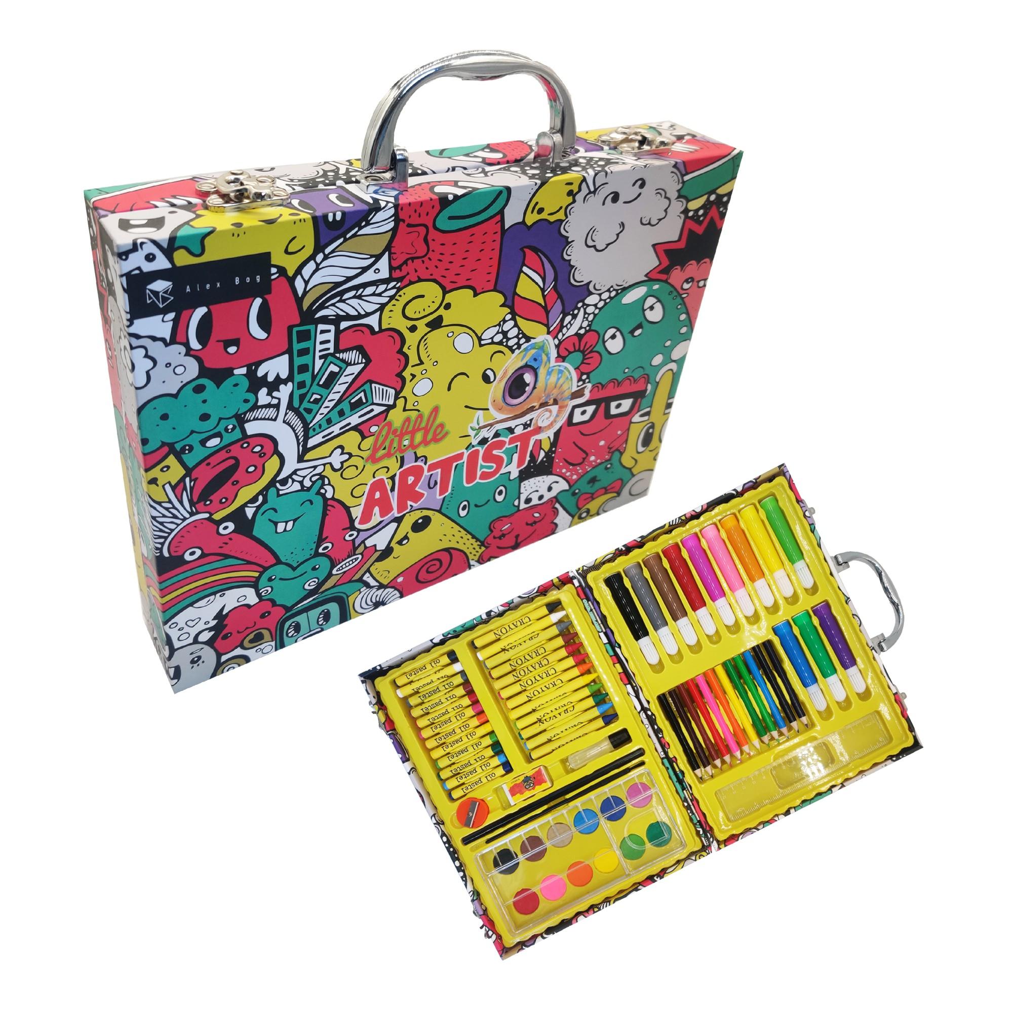 68 Pieces Drawing Art Set with Colors Box Pencil Colors, Crayons