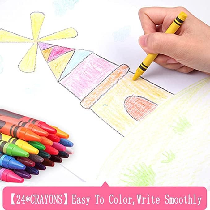 Kid's Art & Drawing kit, 208 PCS Pink Painting Set for Children