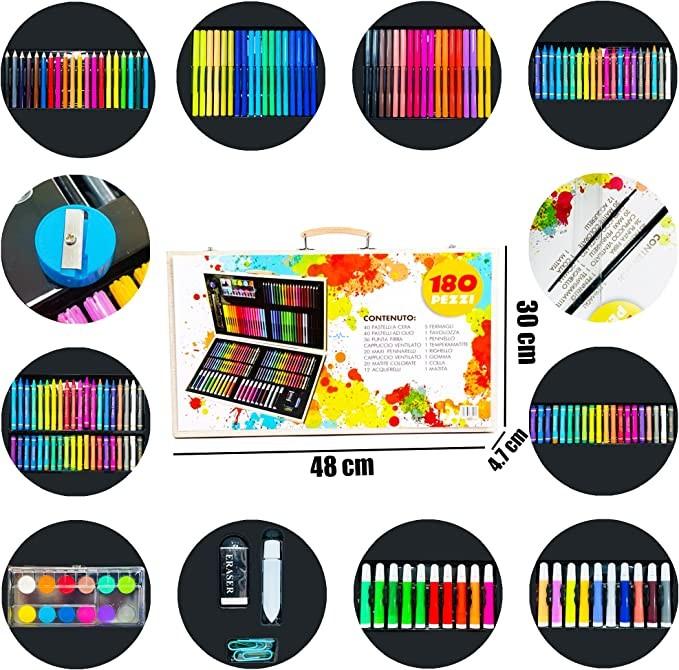 Good Quality 180PCS Professional Drawing Paint Art Set For Kids