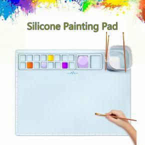 Multi-functional and easy to clean Silicone material drawing pad Silicone painting pad for Kids