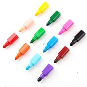 High Quality 6/12 Colorful Crayons Non-Toxic Stackable Crayons Set jumbo Plastic Wax Crayon For Kids Painting