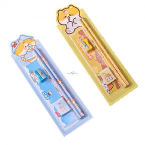 Wholesale 5Pcs Various Styles Cute Animals Styles Kids Stationery Gift Set Pencil Set School Supplies