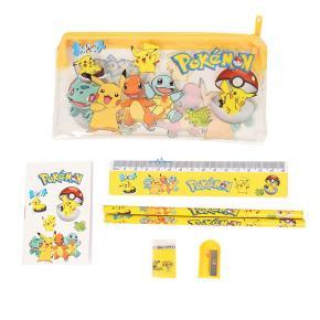 Wholesale 7-piece Student Stationery Set Cartoon Small Pencil Pouch Ctationery Gift Set School Learning Supplies
