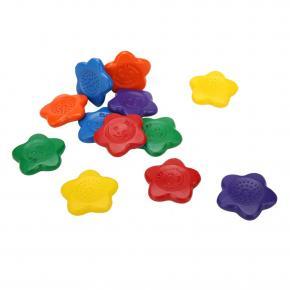 6 Colors Petal Shape Crayons Set Safe Non-Toxic Washable Plastic Crayon For Kids Painting Coloring Sets