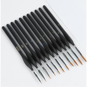 Professional Nylon Watercolor Art Brush Miniature Detail Paint Brush For Artist