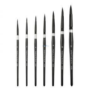 High quality Nylon Black Swan paint brush set for oil acrylic art supplies Art Brush Miniature Detail Paint Brush