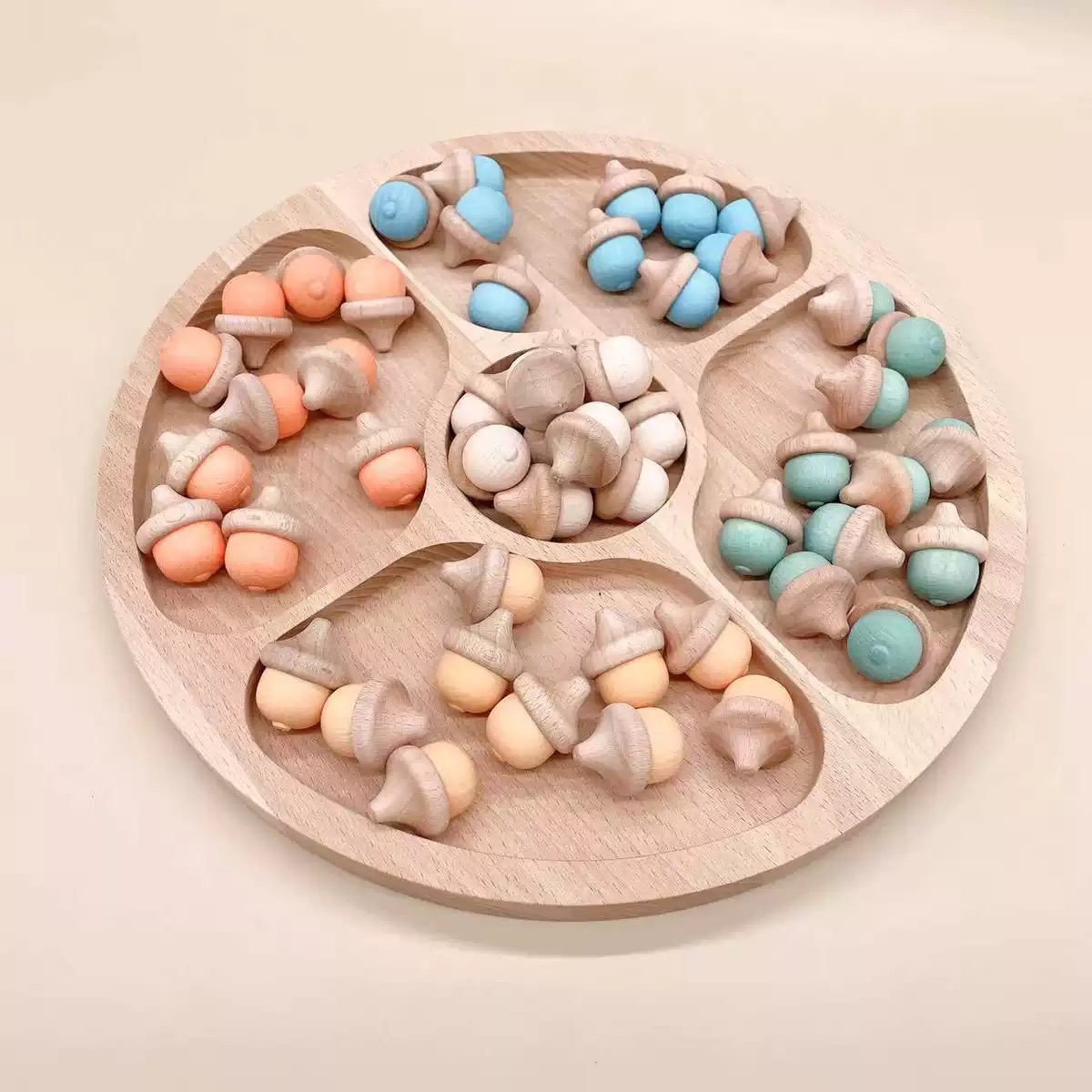 Wooden Round Sensory Tray Kit