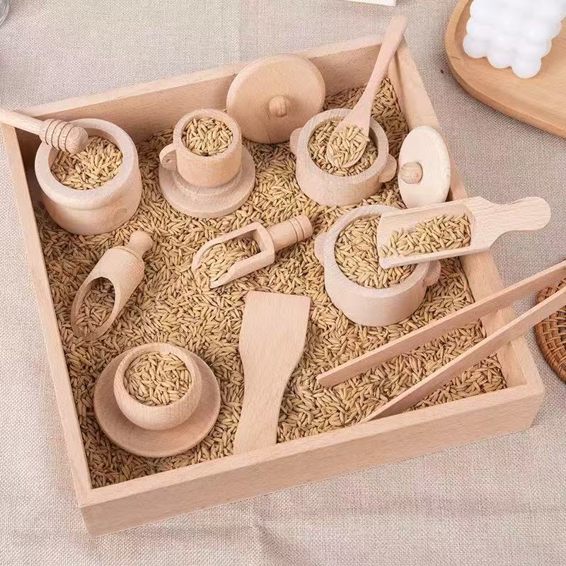 Wooden Kitchen Sensory Play Kit