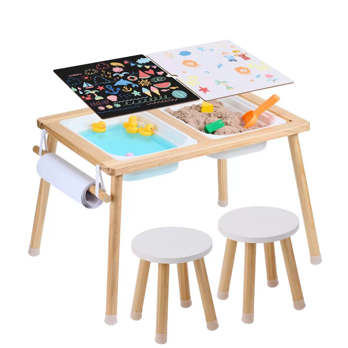 Montessori Wooden Sensory Table Set