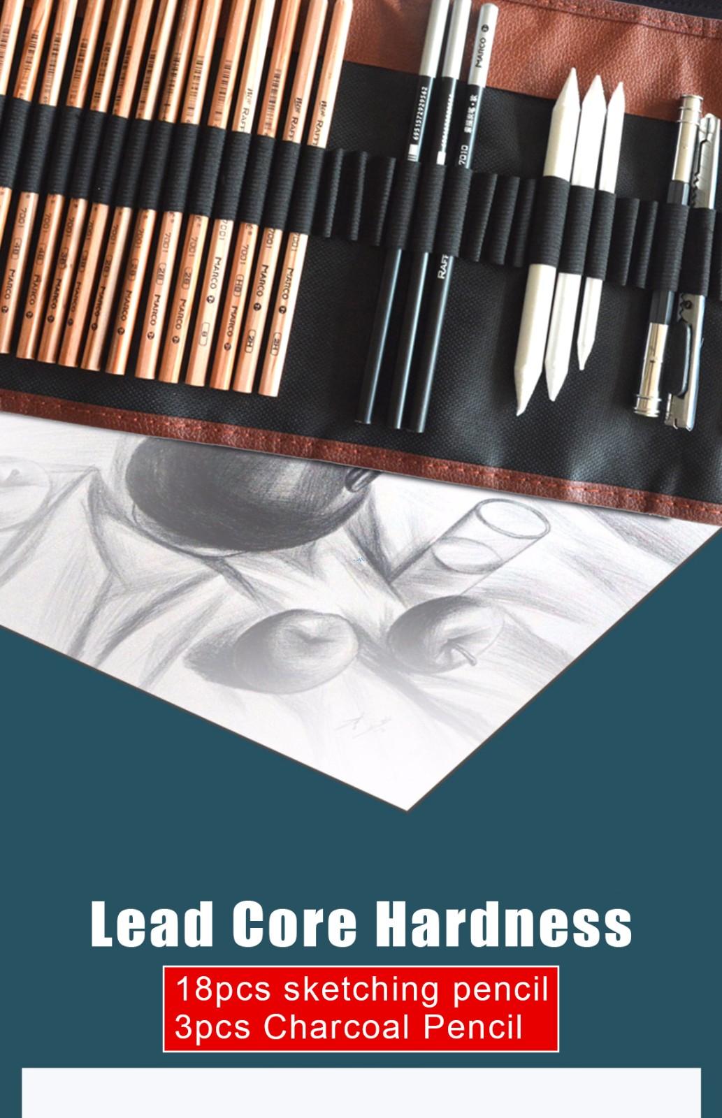 Wholesale Marco Professional Drawing Art Kit With Charcoal Sketch