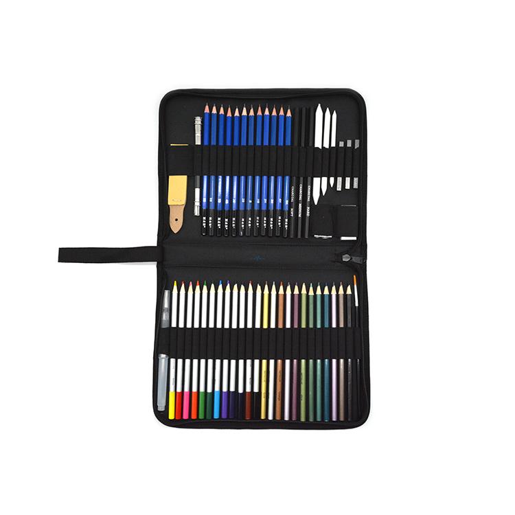 EUWBSSR 51PCS Colored Pencils Set,Drawing Pencils and Sketching  Kit,Complete Artist Kit,Professional Drawing Kit,Wood Pencil,Sketch  Painting Supplies