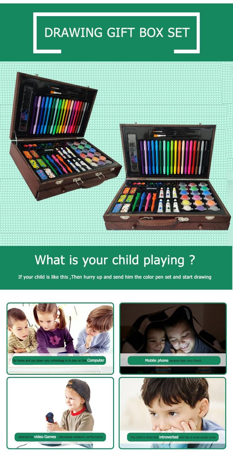Three open drawers showing organized art supplies