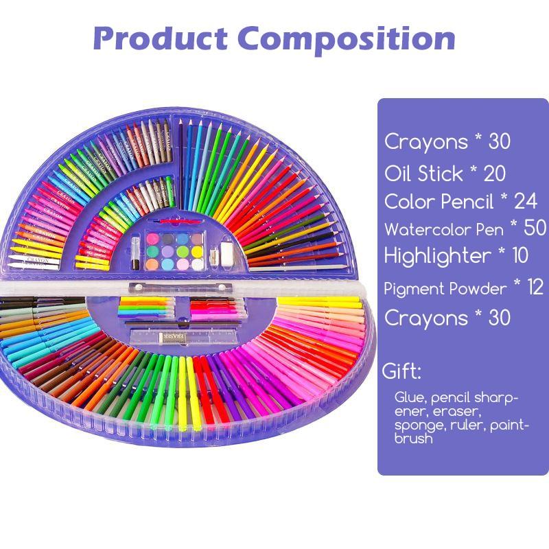 Compact art case fitting in airplane carry-on luggage compartment