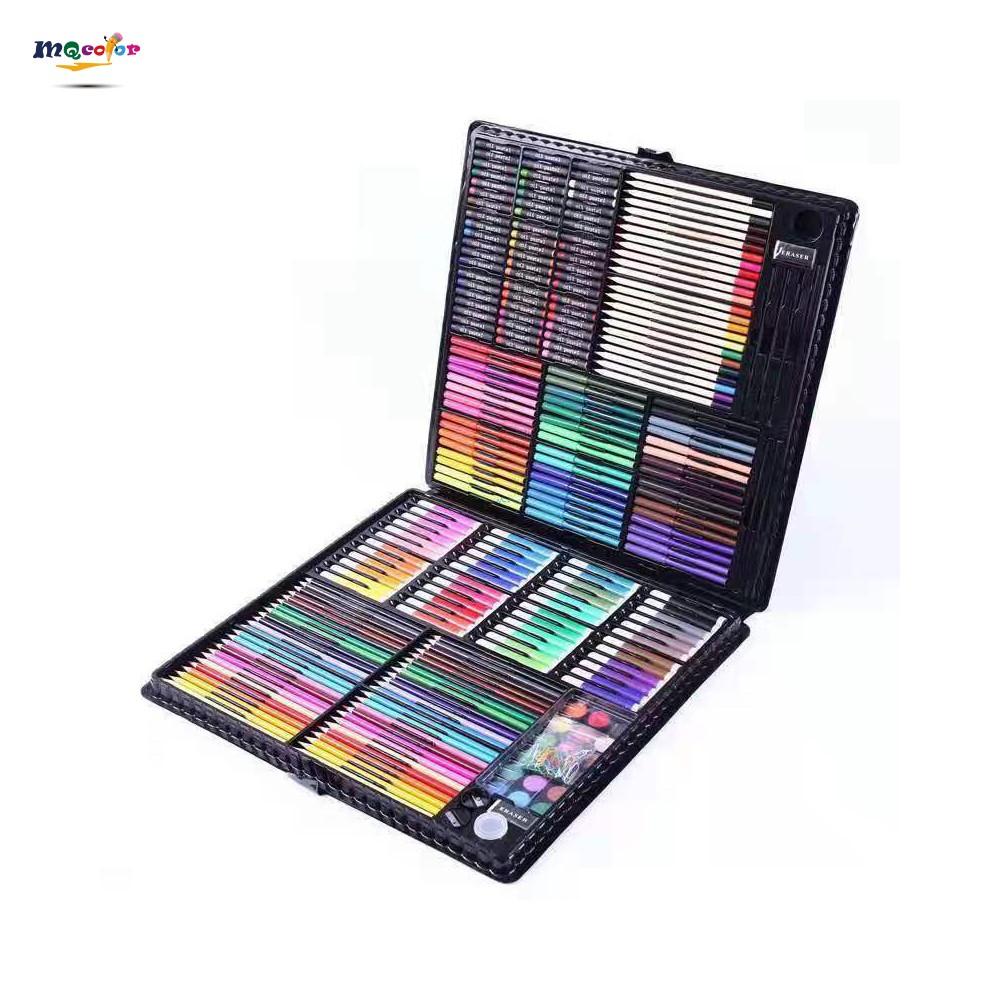 258-Piece Kids Art Set with Washable Crayons and Safety Sharpeners