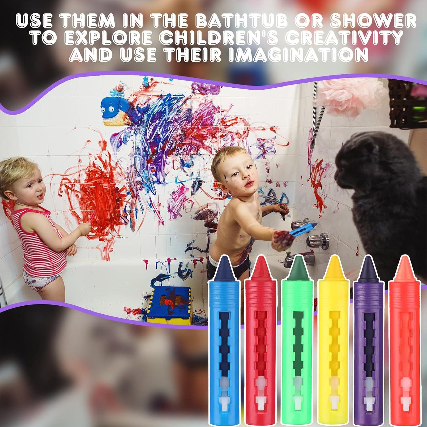 Child using push-up extendable crayons on paper, washable and non-toxic  