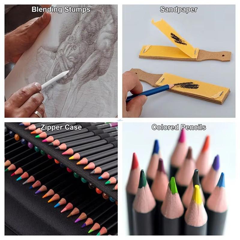 72 Oil-Based Colored Pencils for Professional Artwork