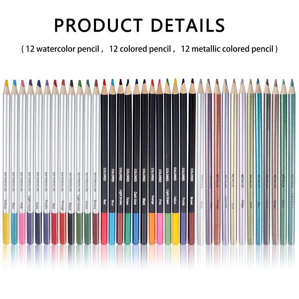 Professional art kit with flip-stand design showing pencils and tools