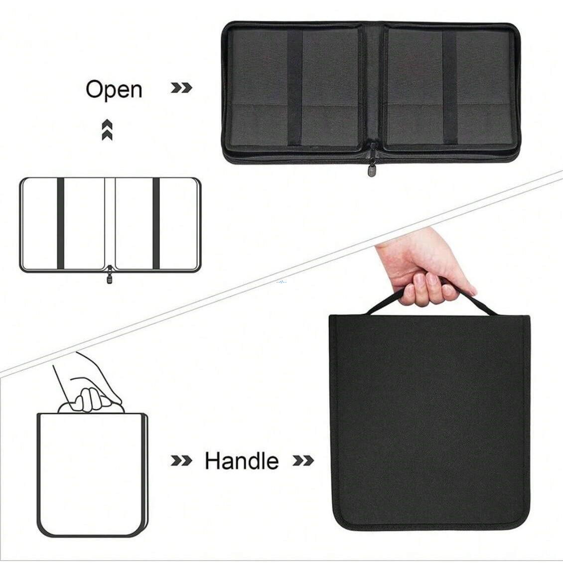 Professional art kit with flip-stand design showing pencils and tools