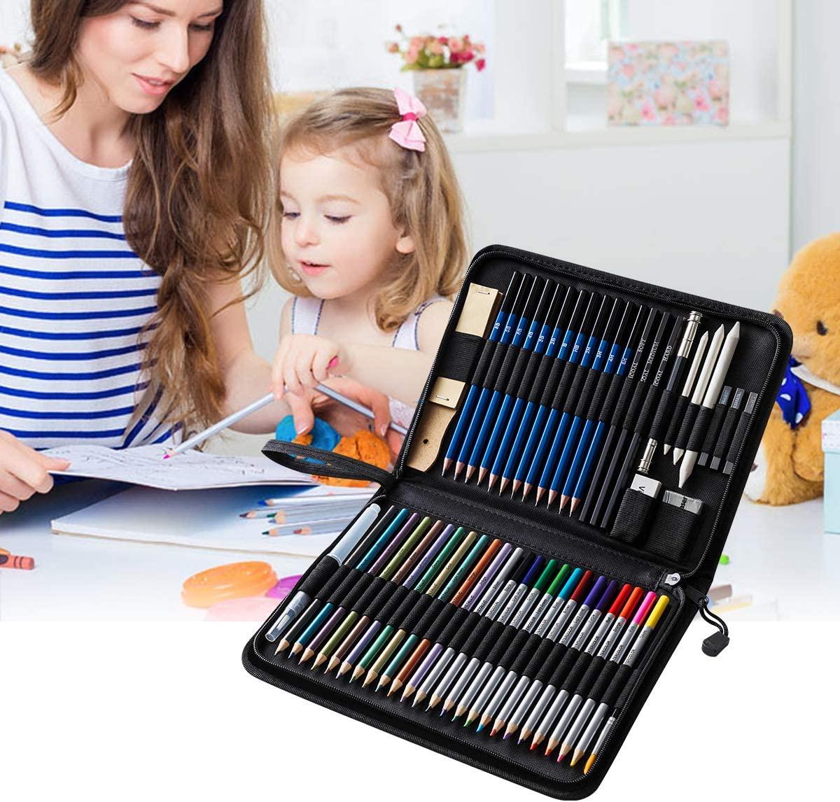Industrial Designer Using Shockproof Sketchbook and Metallic Pencils